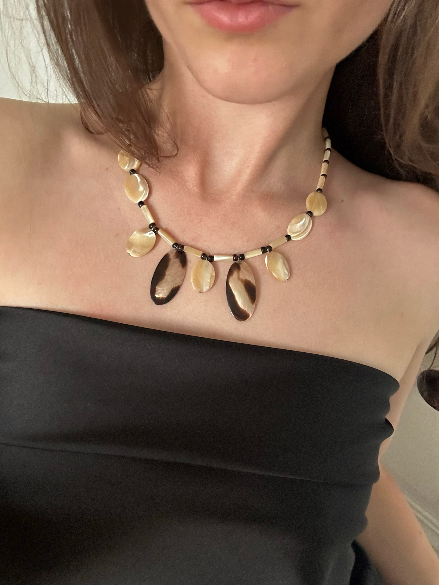 1960's Vintage Mother-of-Pearl Beaded Necklaces