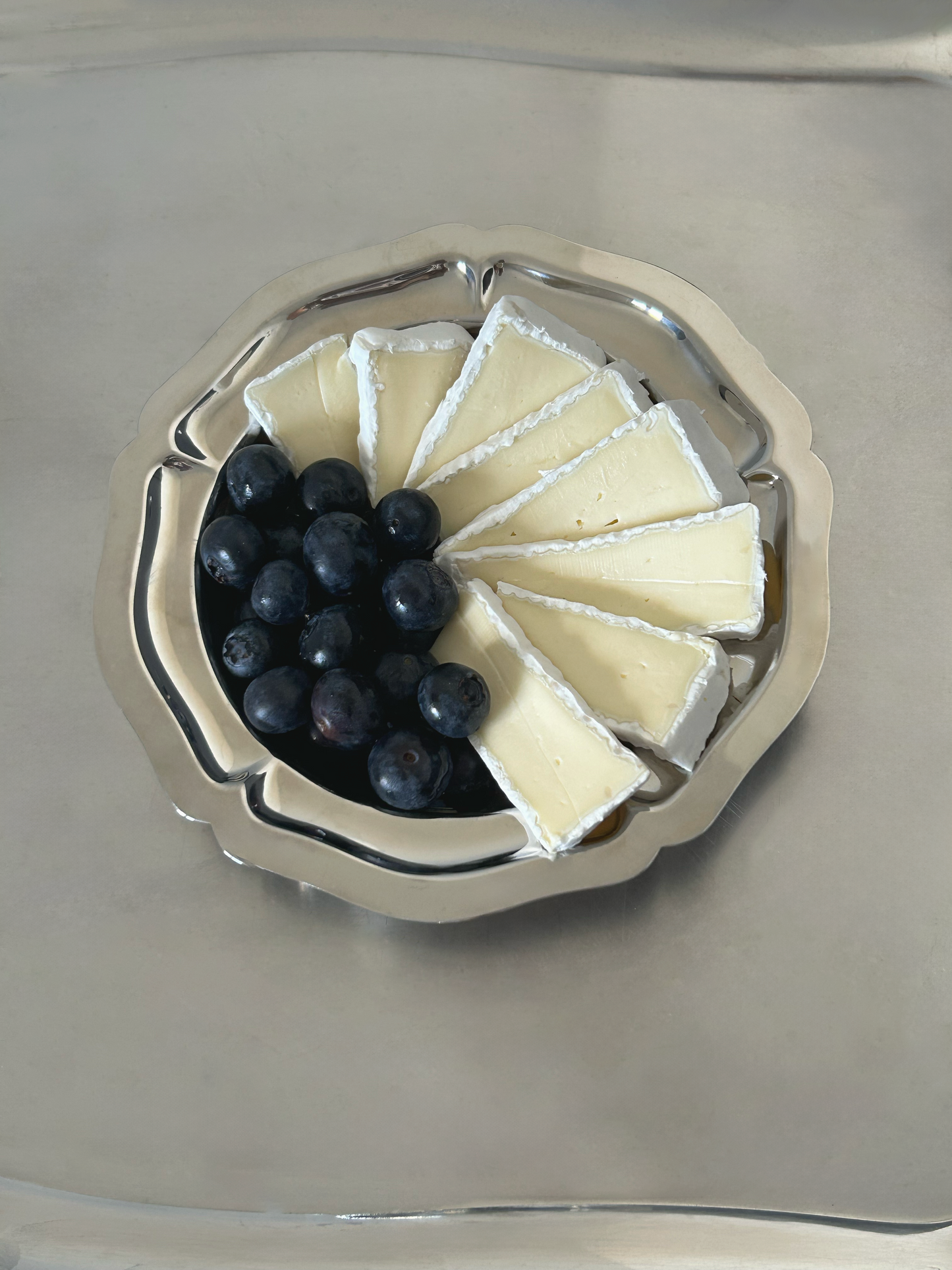 Vintage stainless steel dish