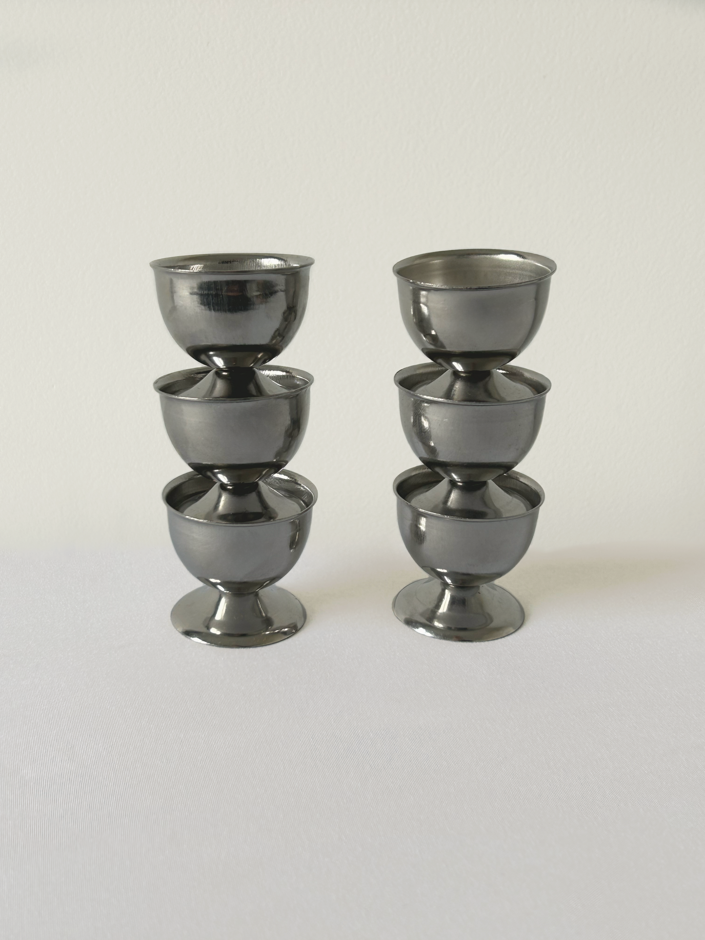 Set of six egg cups