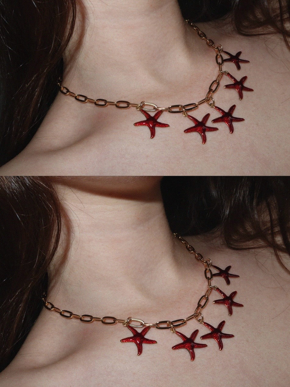 Gabrielle - Red Sea Star Necklace