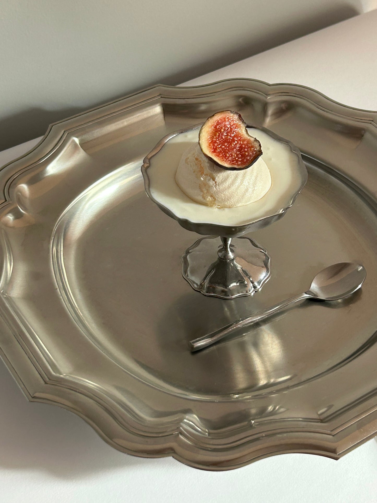 Adorned Square French Steel Tray