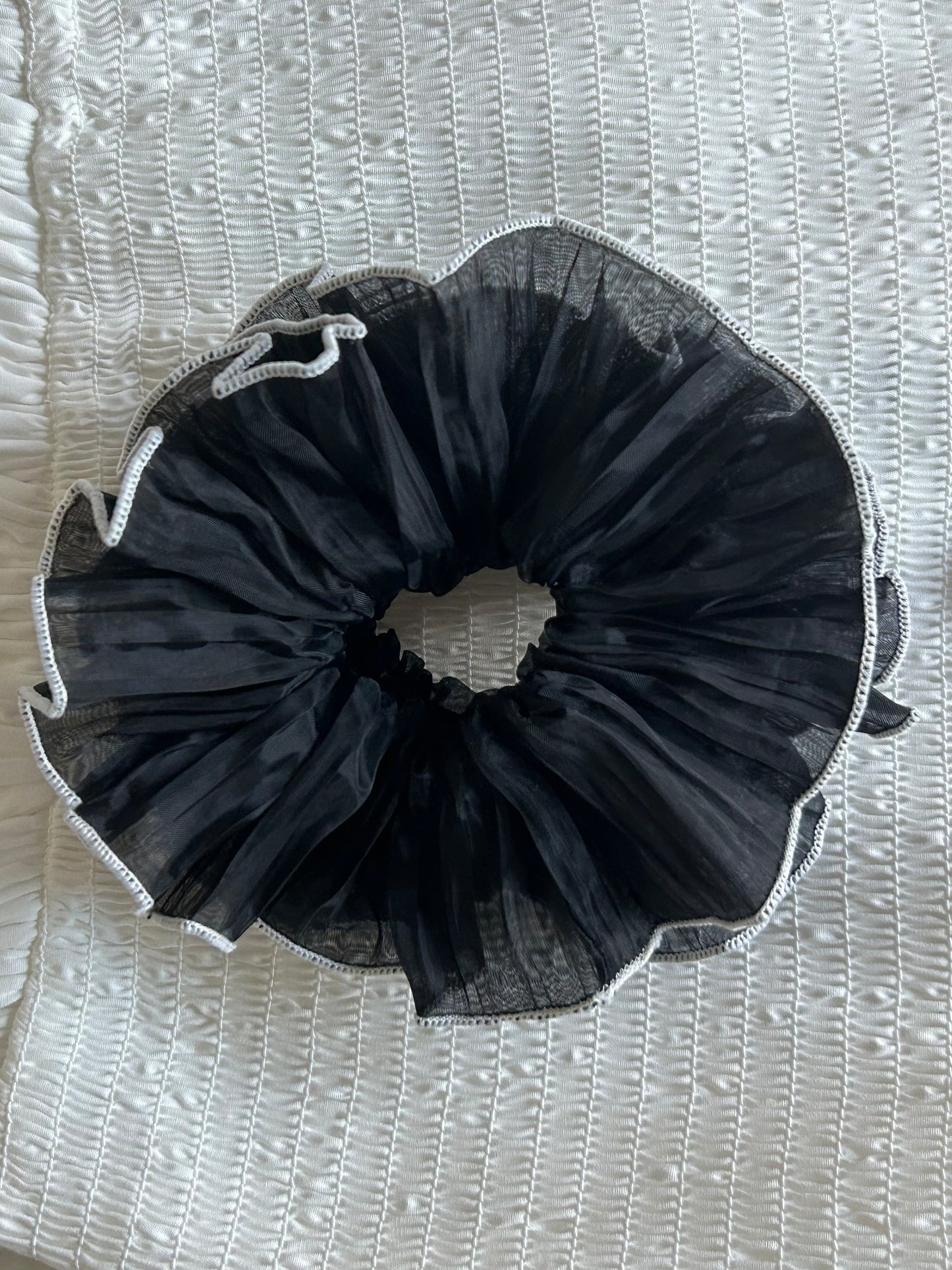 Bow - Retro Pleated Silk Bow Scrunchies