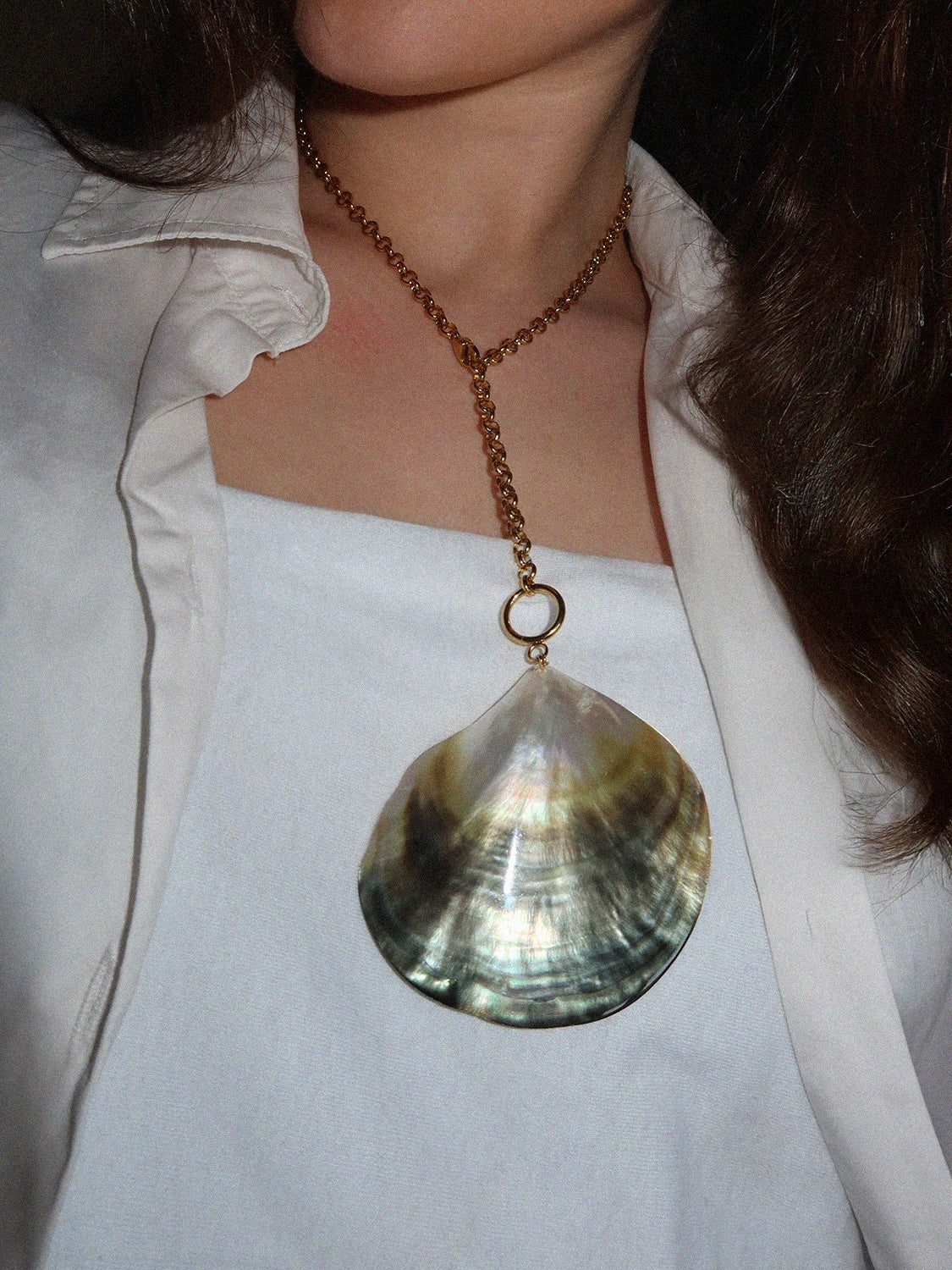 Natural Clam Necklace