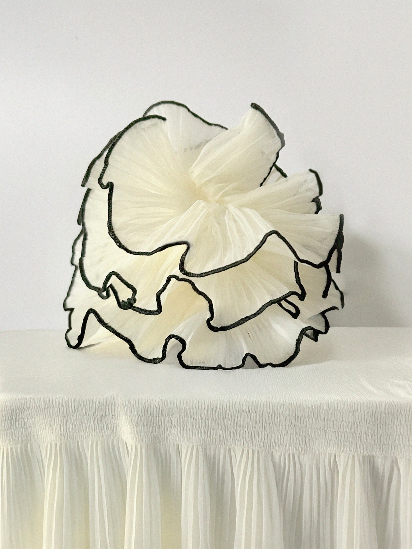 Bow - Retro Pleated Silk Bow Scrunchies