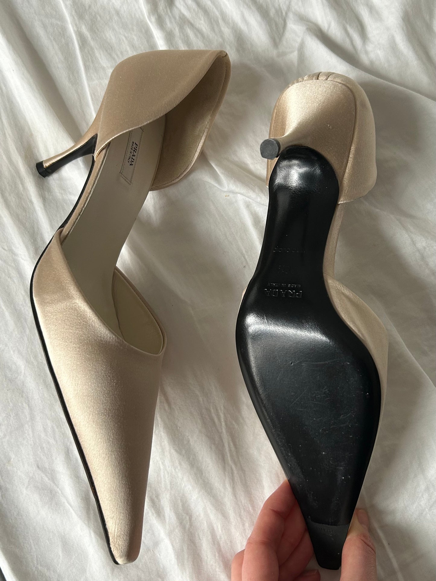 Satin Prada Heels