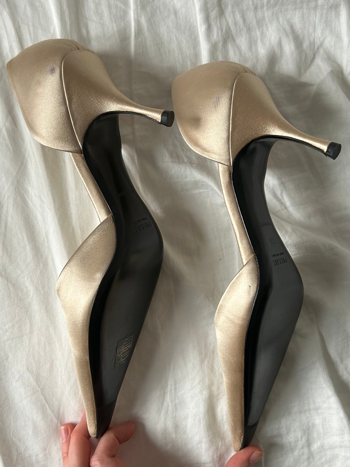 Satin Prada Heels