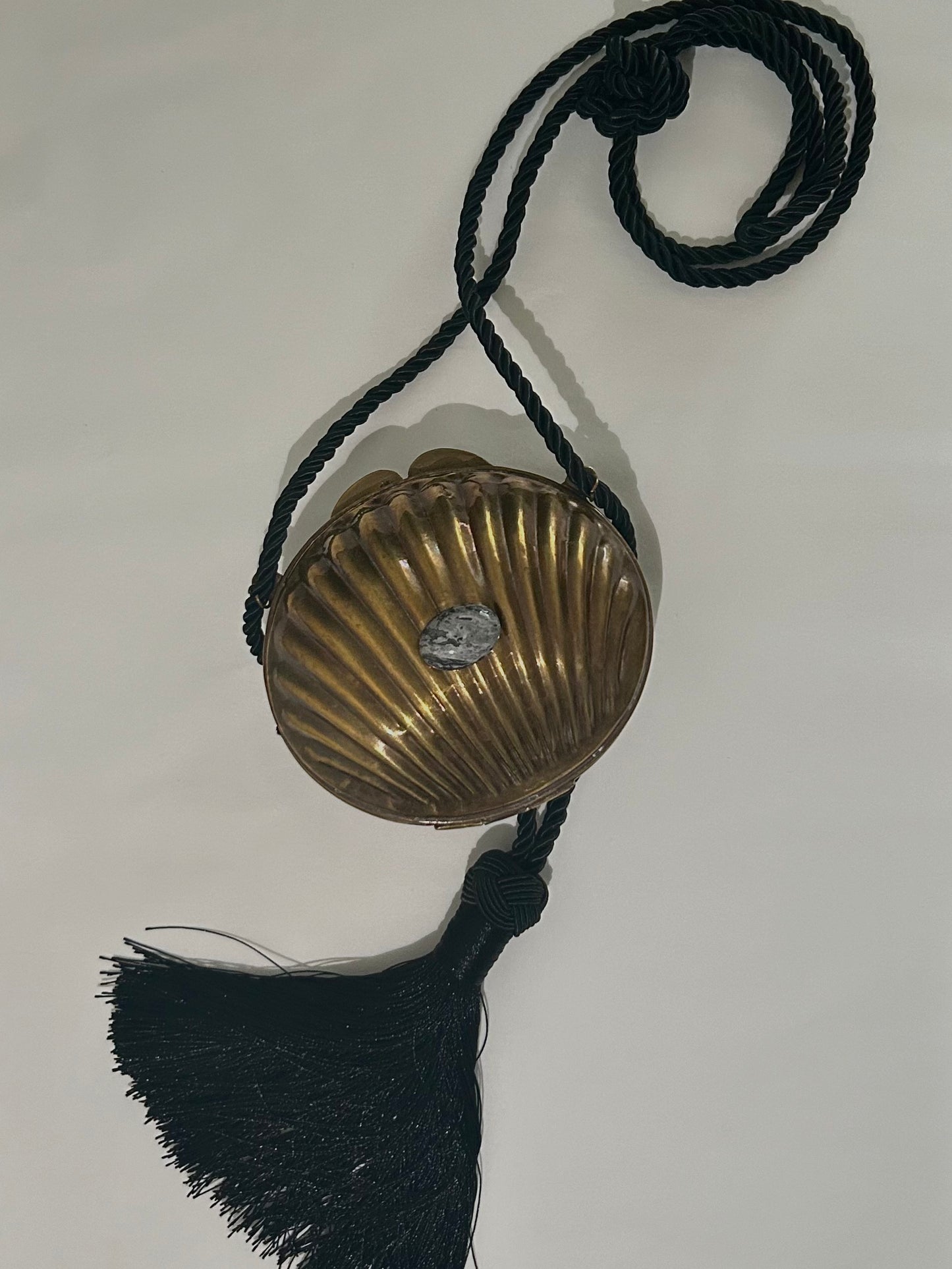 Vintage Gold Tone Sculptural Clutch