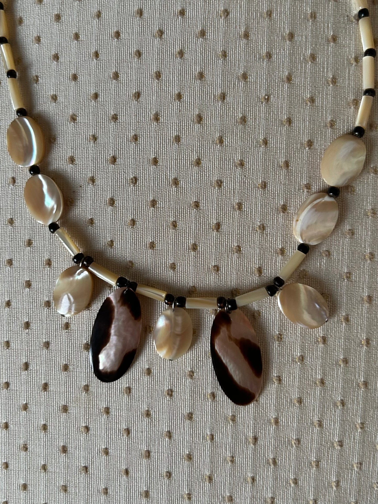 1960's Vintage Mother-of-Pearl Beaded Necklaces