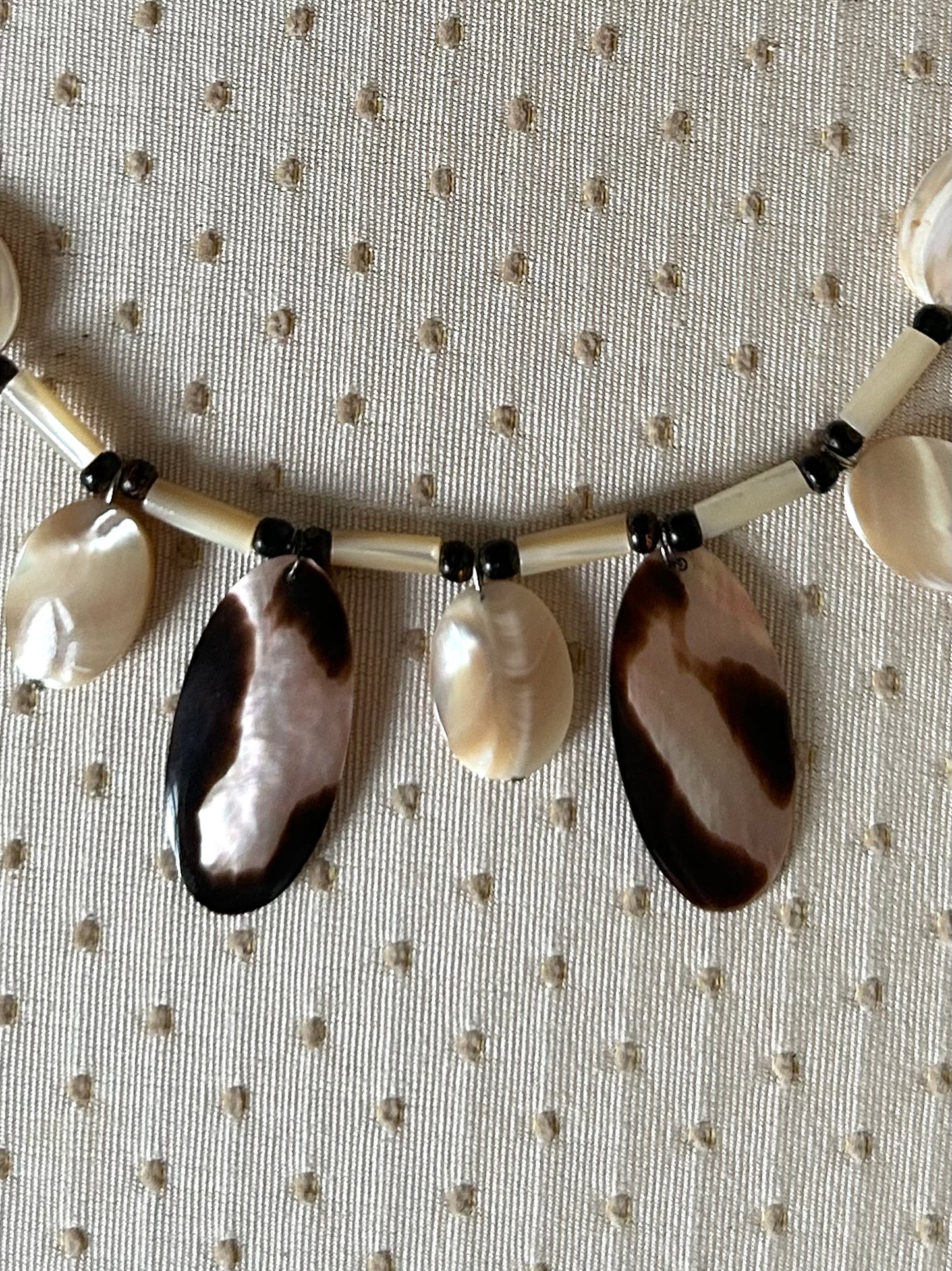 1960's Vintage Mother-of-Pearl Beaded Necklaces