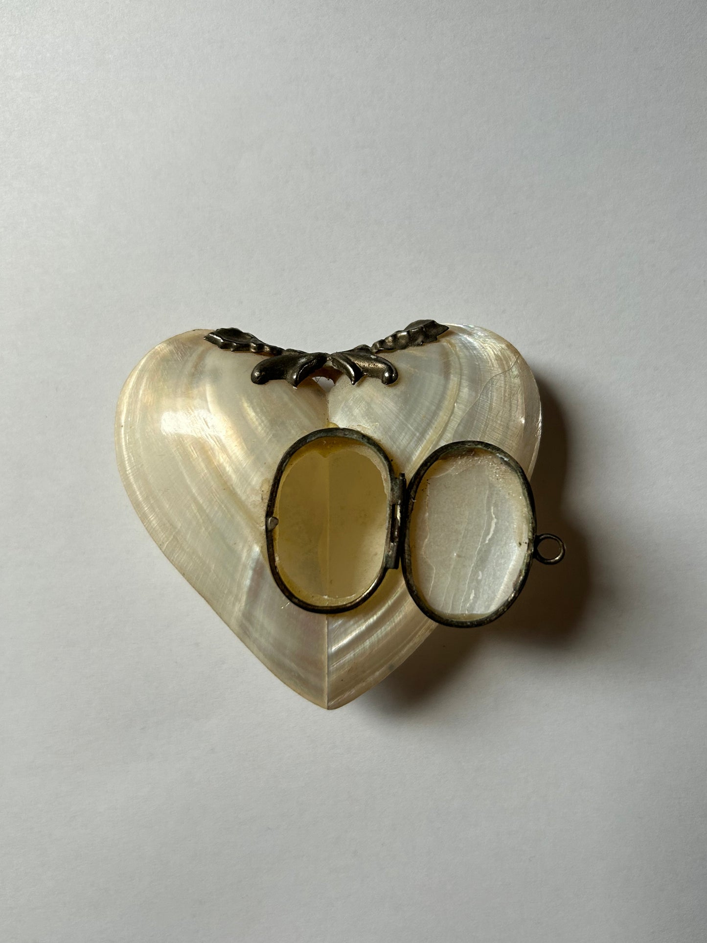Curated Vintage Mother of Pearl Shell Heart Box.
