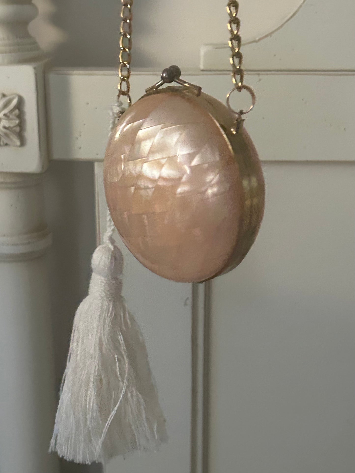 1950's Pink Mother of Pearl Clutch