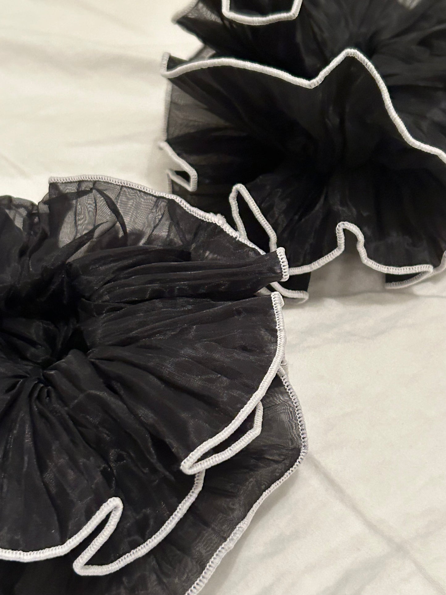Bow - Retro Pleated Silk Bow Scrunchies