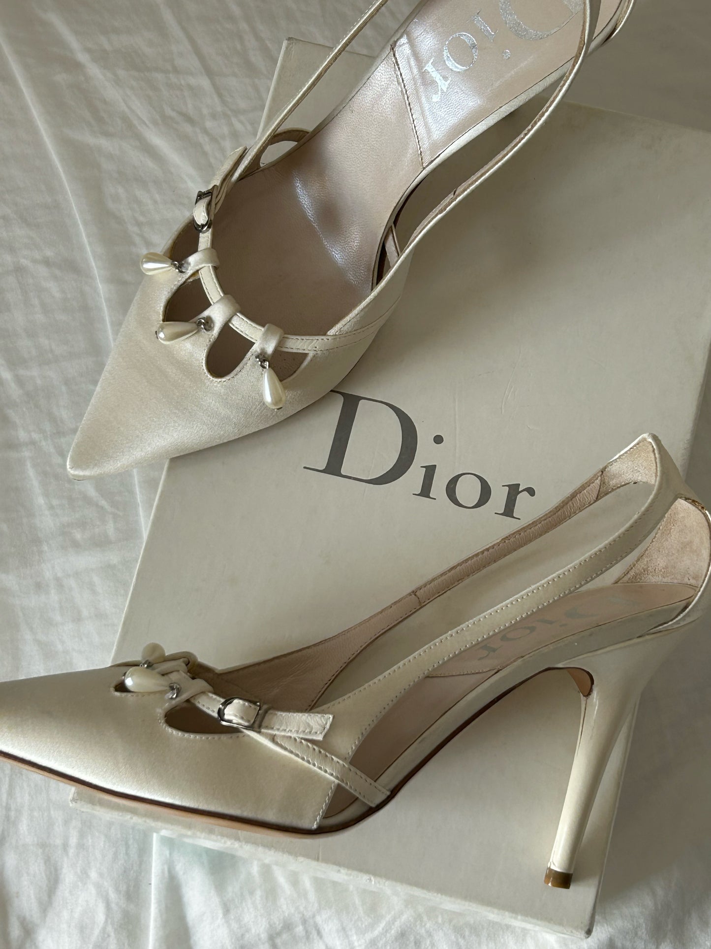 Grace Kelly Satin Dior Heels