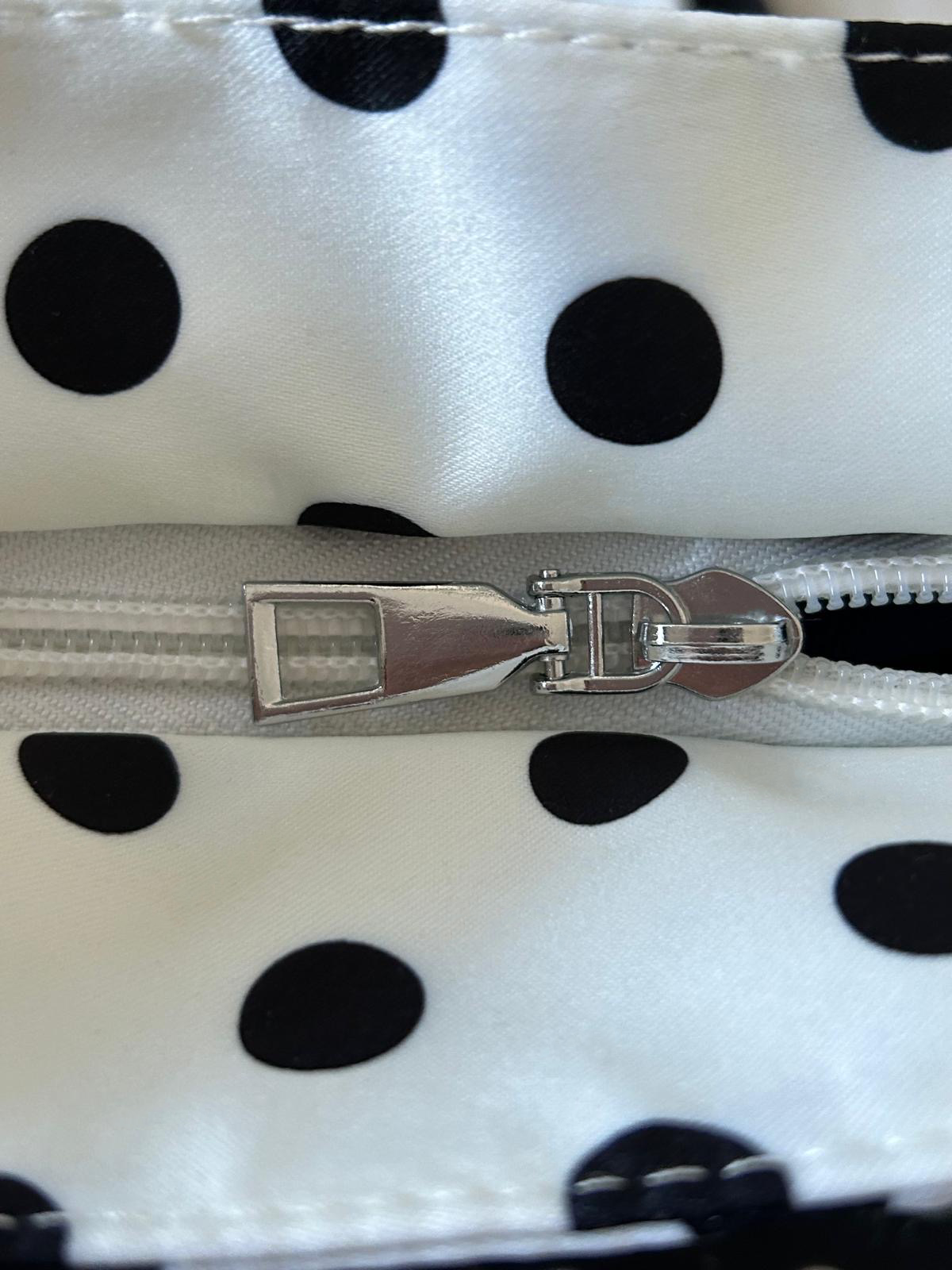 Polka Dots White Handbag