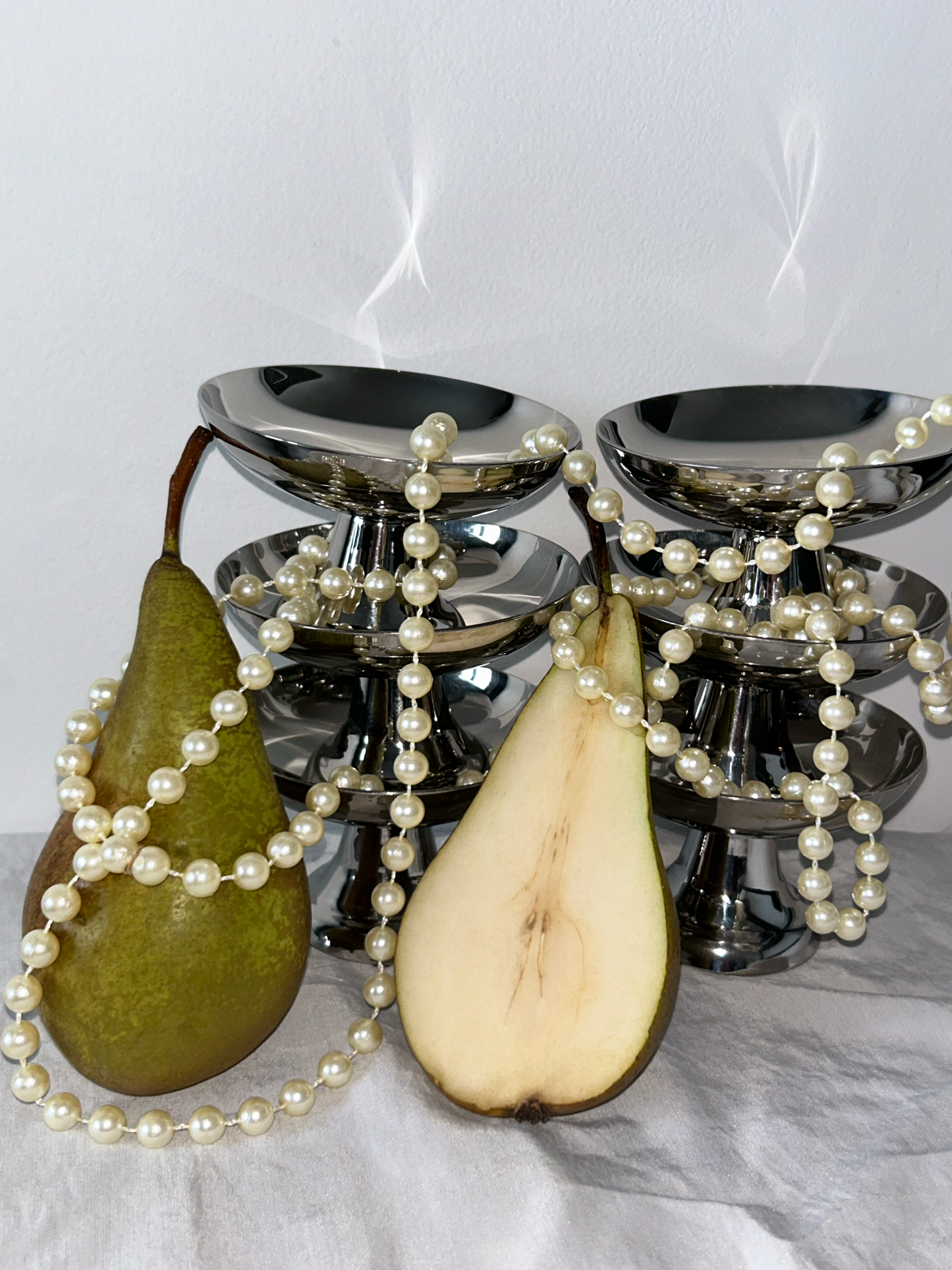 Set of six ice cream and dessert cups