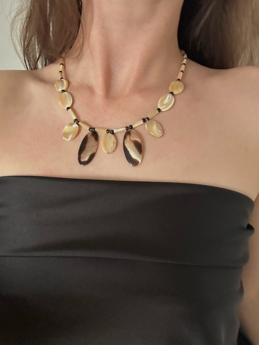 1960's Vintage Mother-of-Pearl Beaded Necklaces