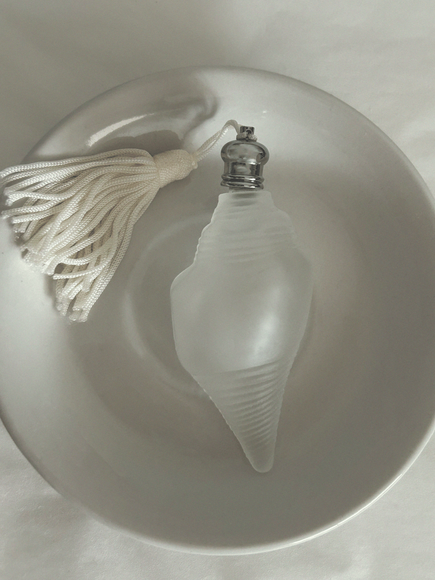 Shell vintage glass perfume bottle - Set of 6