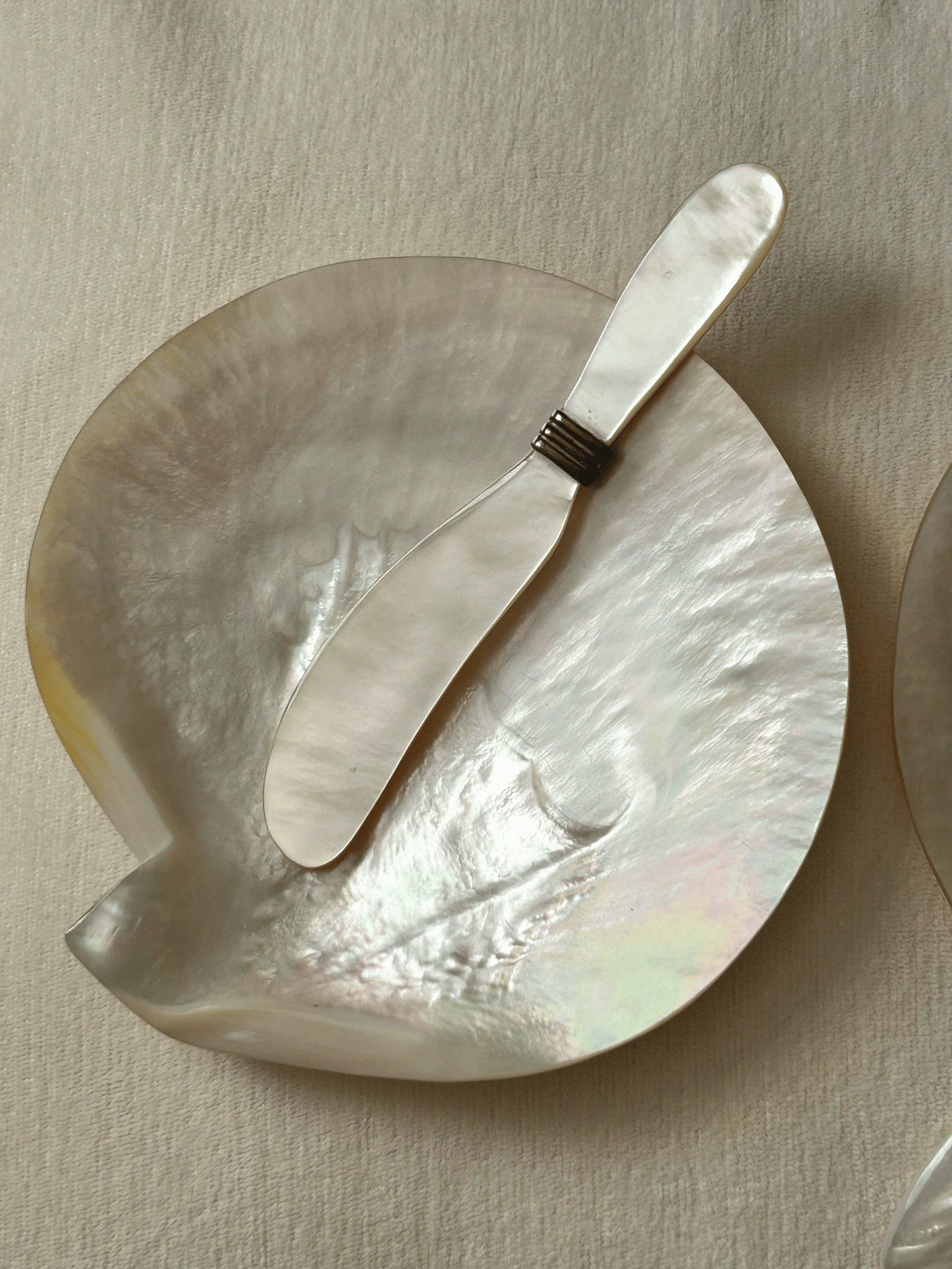 Mother of Pearl Serving Set