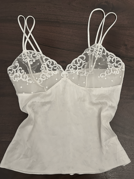 Vintage Christian Dior Silk Caraco - Size S