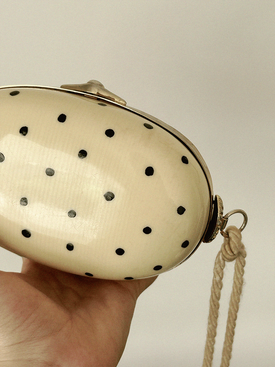 Saks Fifth Avenue Vintage Polka Dot Minaudière