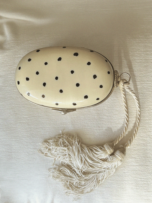 Saks Fifth Avenue Vintage Polka Dot Minaudière