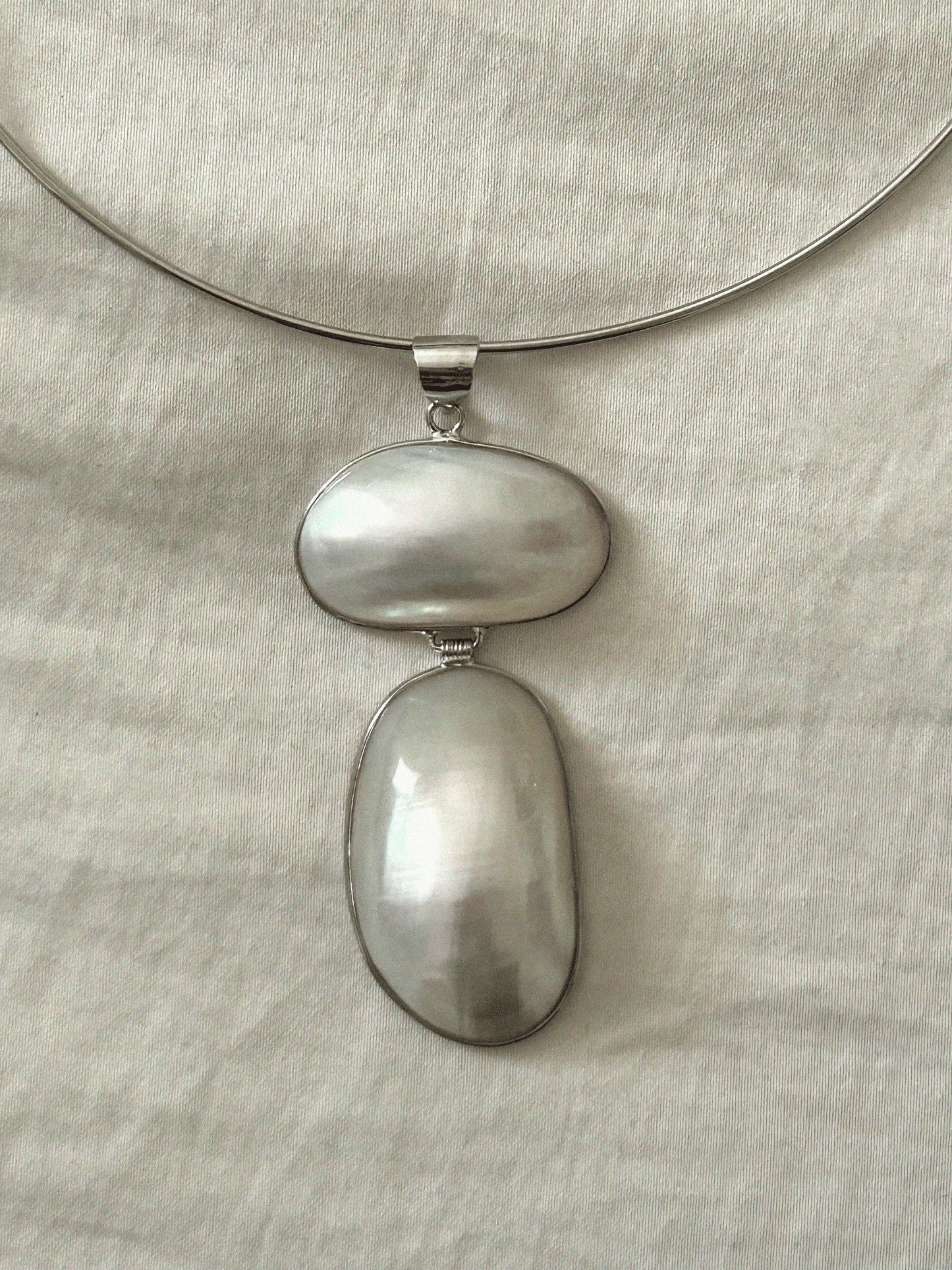 Abalone Pendant Silver Plated Necklace