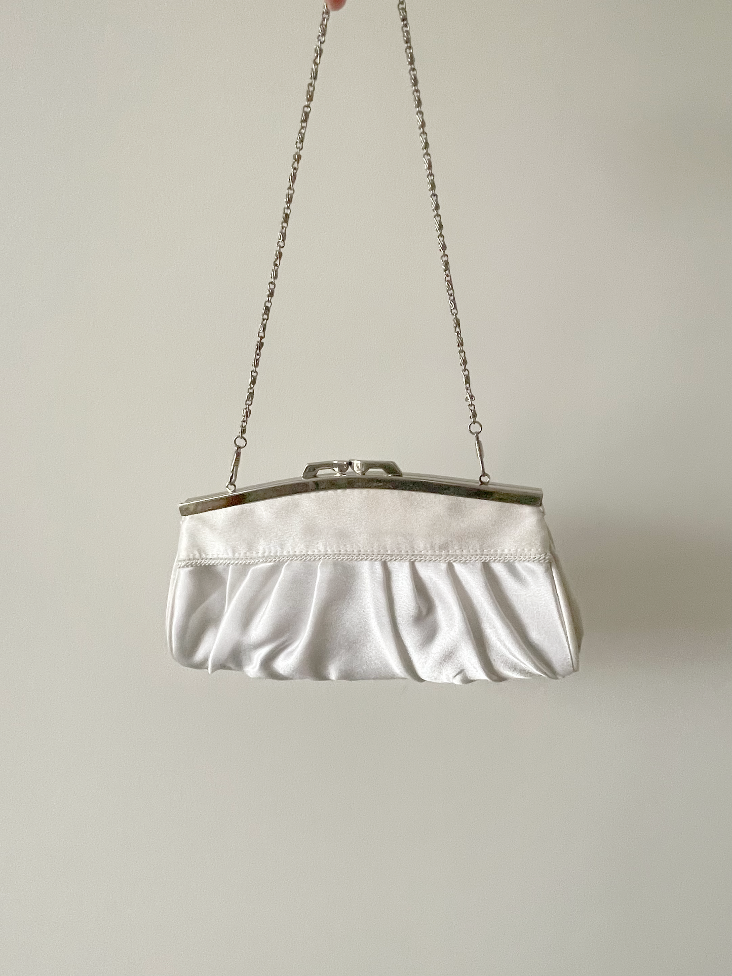 Vintage satin clutch bag