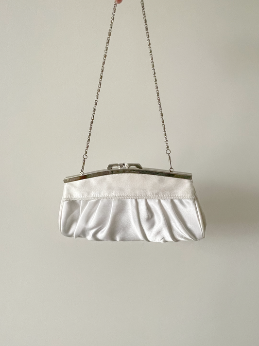 Vintage satin clutch bag