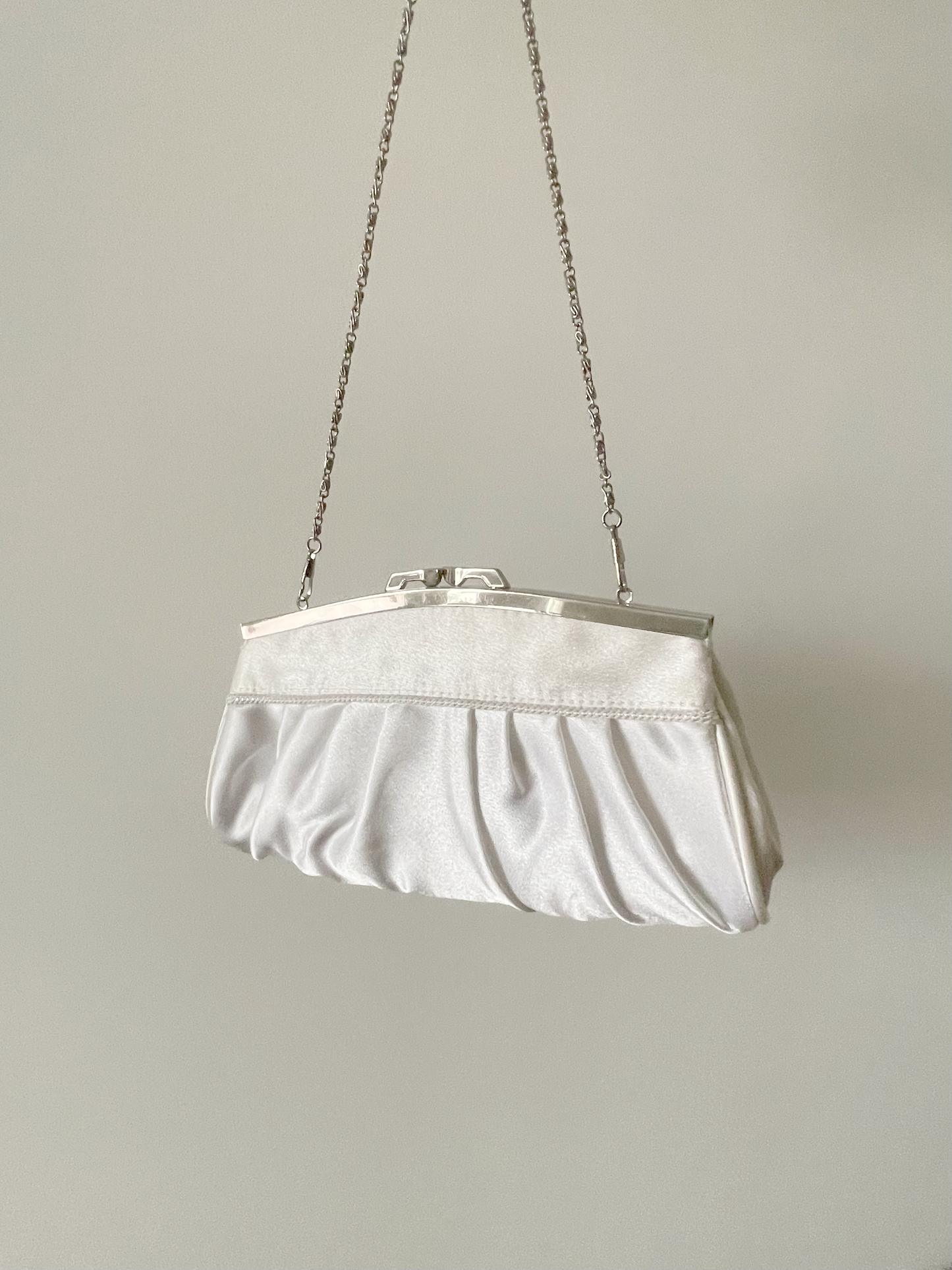 Vintage satin clutch bag