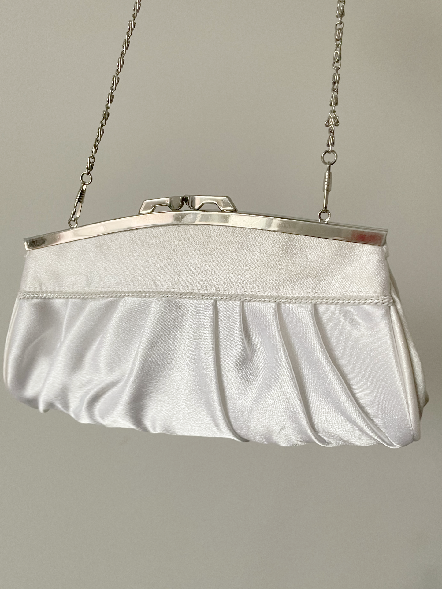 Vintage satin clutch bag