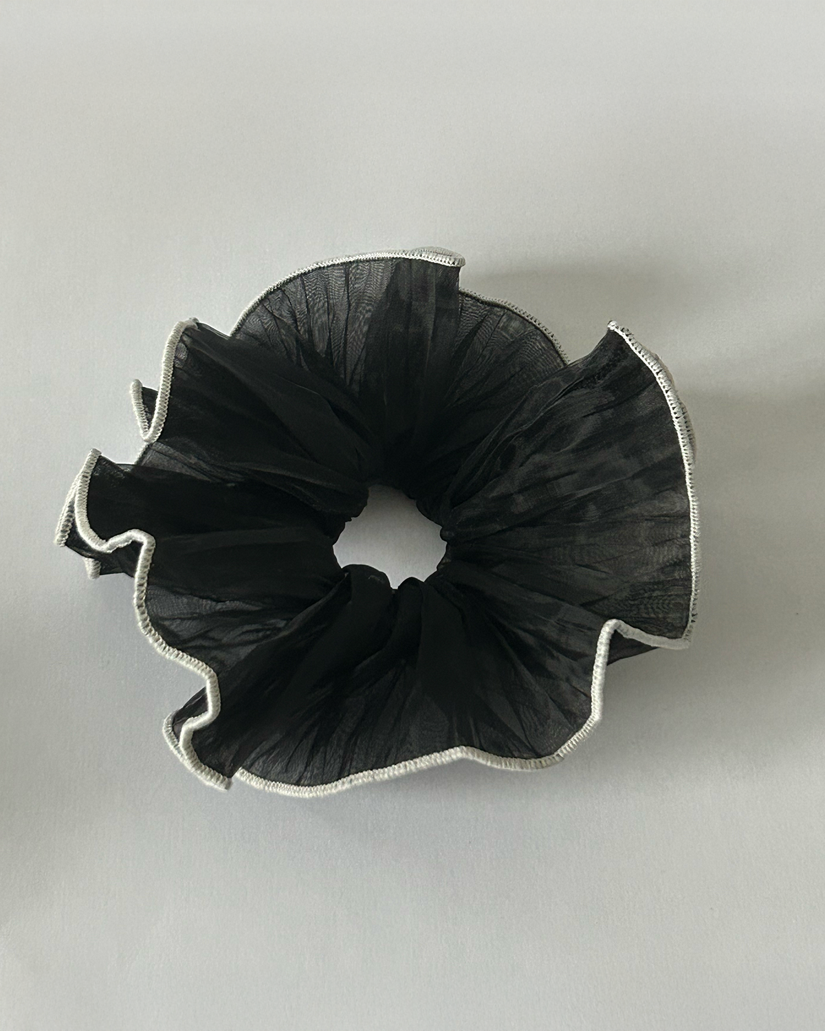 Retro Pleated Silk Bow Scrunchies