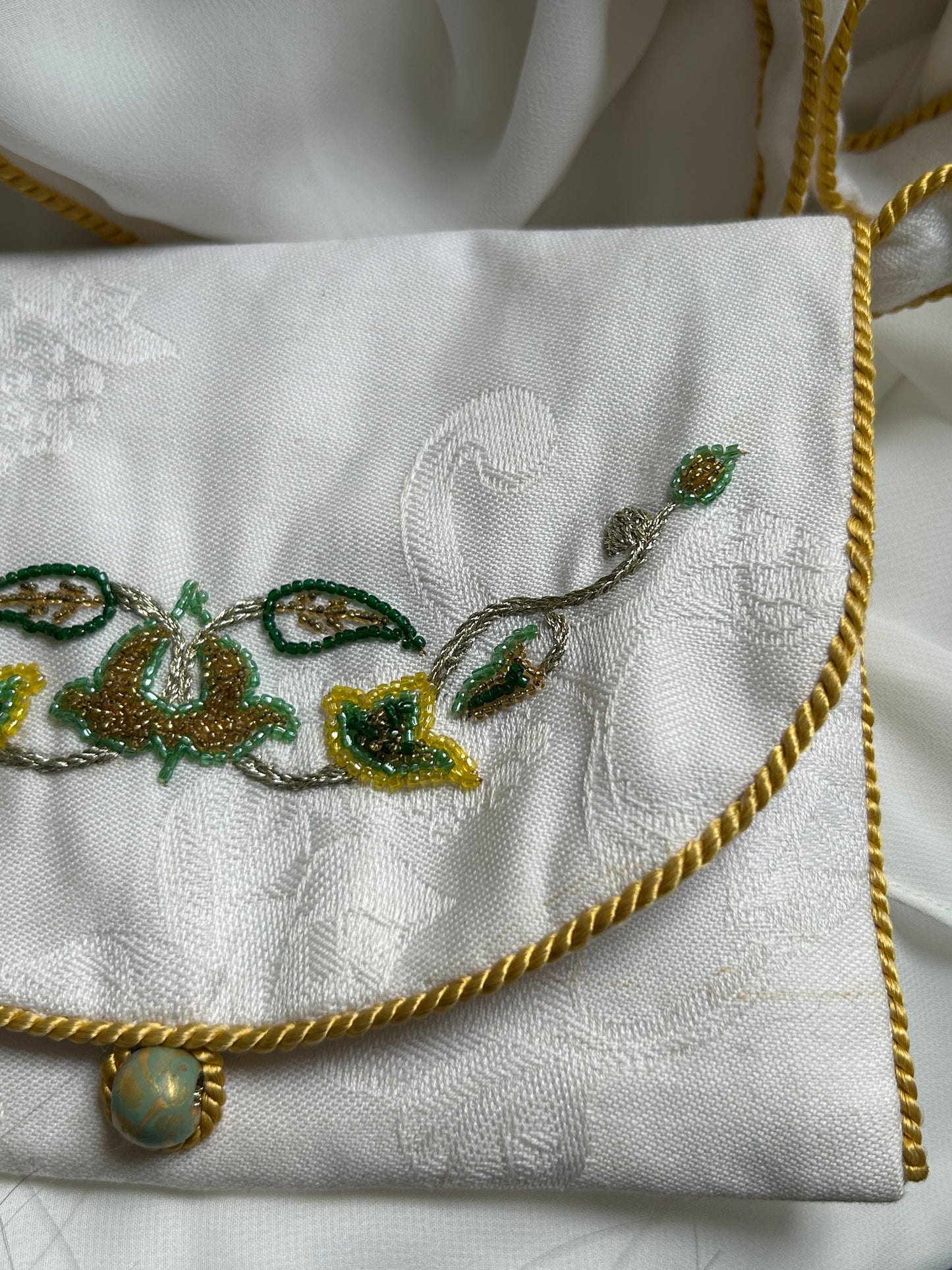 Elegant embroidered pouch