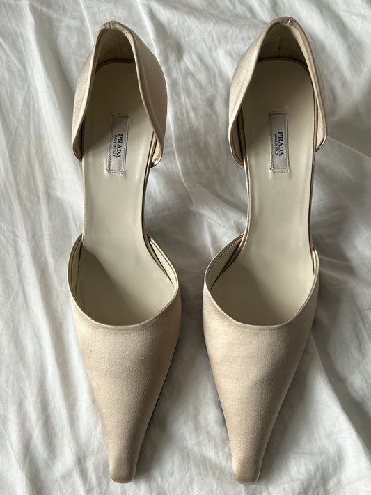 Satin Prada Heels