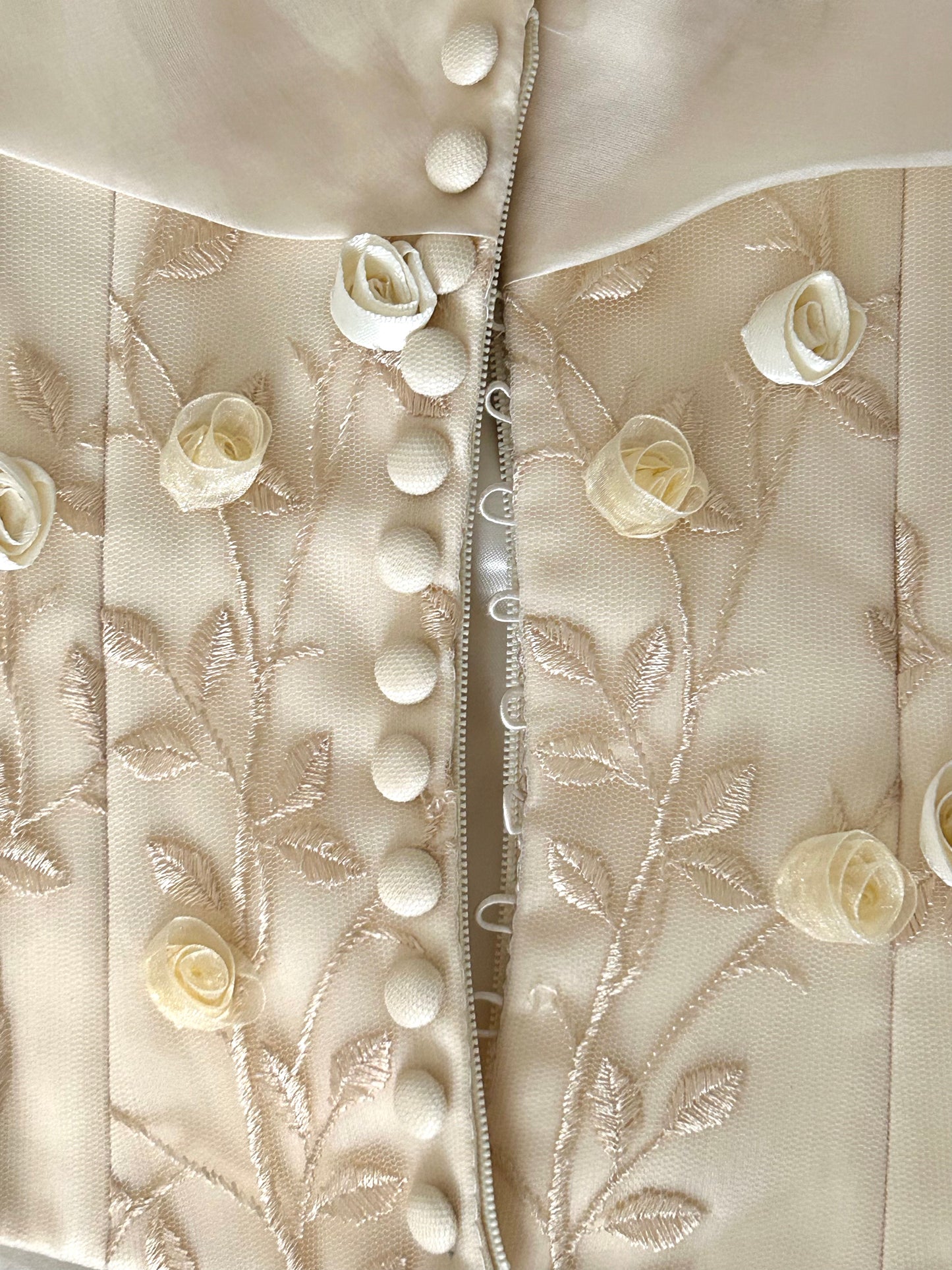 Sunlight Satin Floral Corset Top