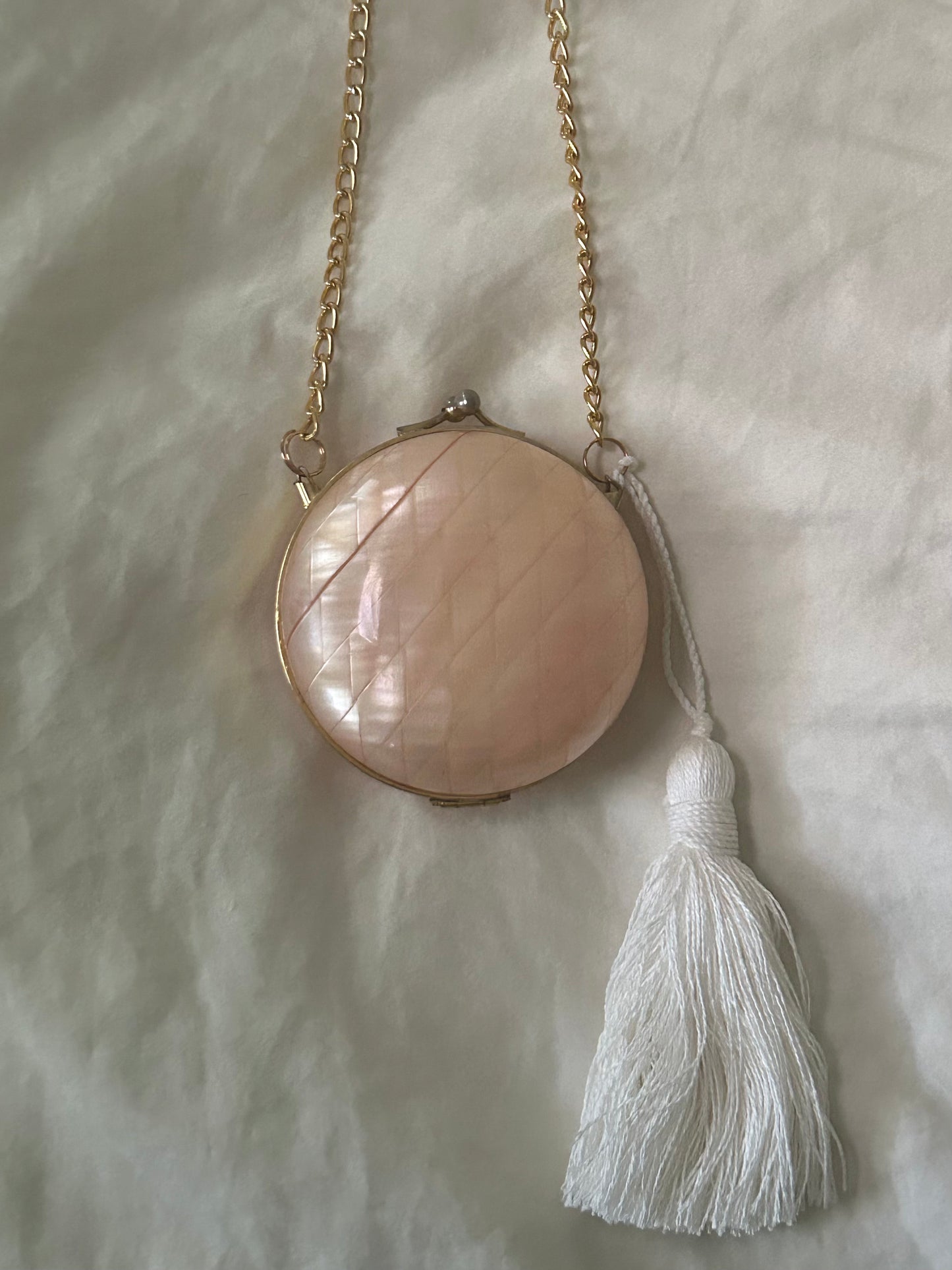 1950's Pink Mother of Pearl Clutch