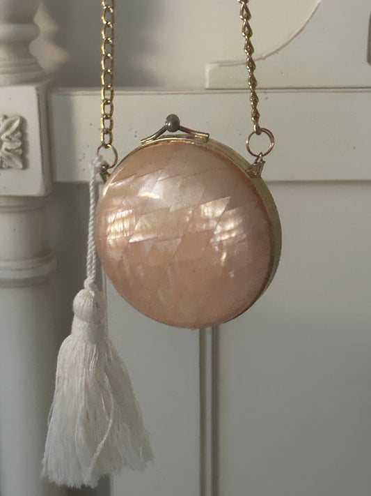 1950's Pink Mother of Pearl Clutch