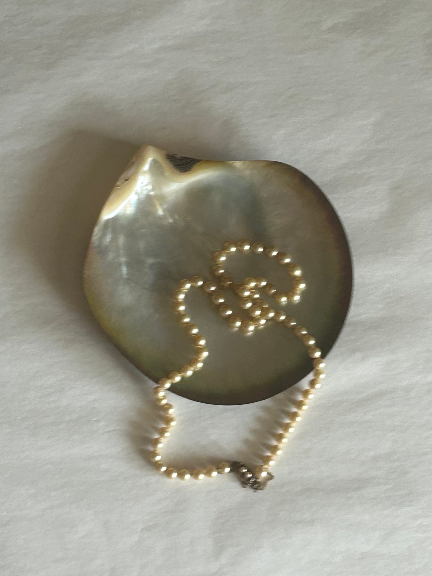 Ivory pearl necklace - 70's