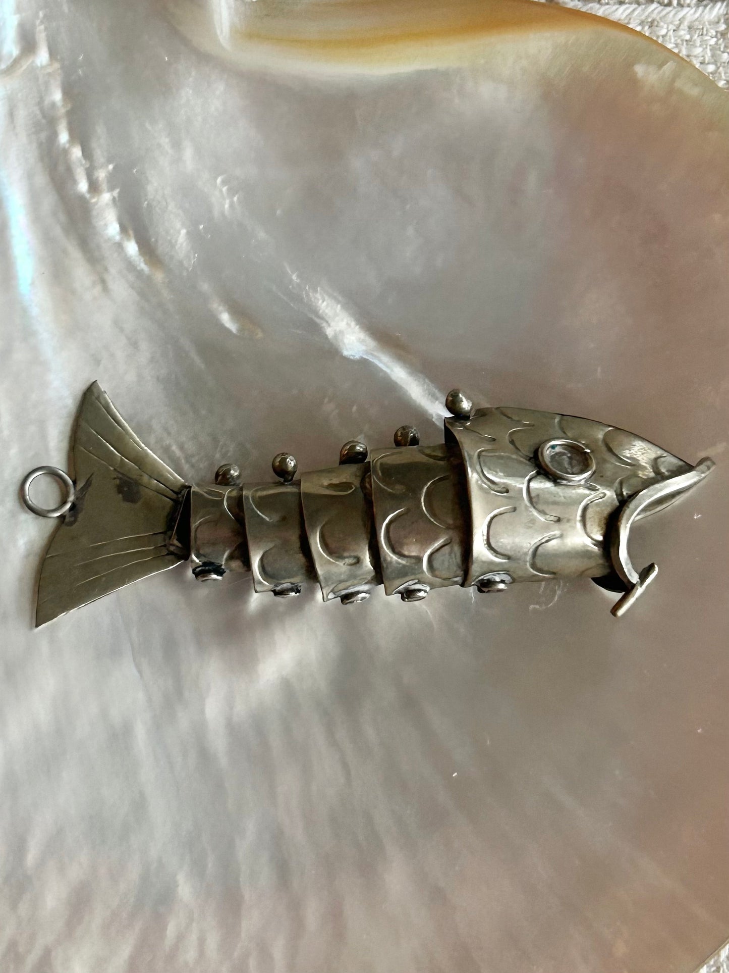 Articulated Silver Fish Bottle Opener