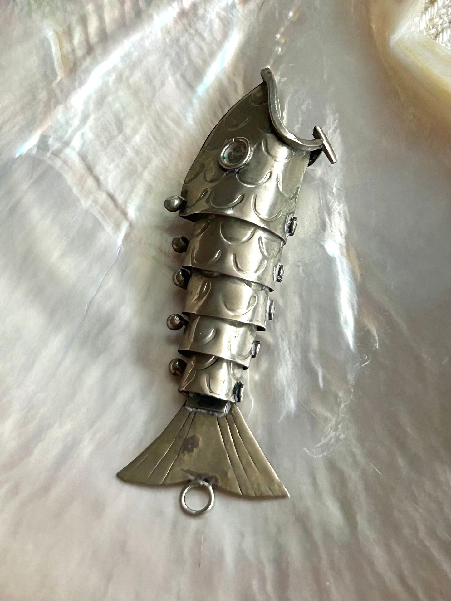 Articulated Silver Fish Bottle Opener