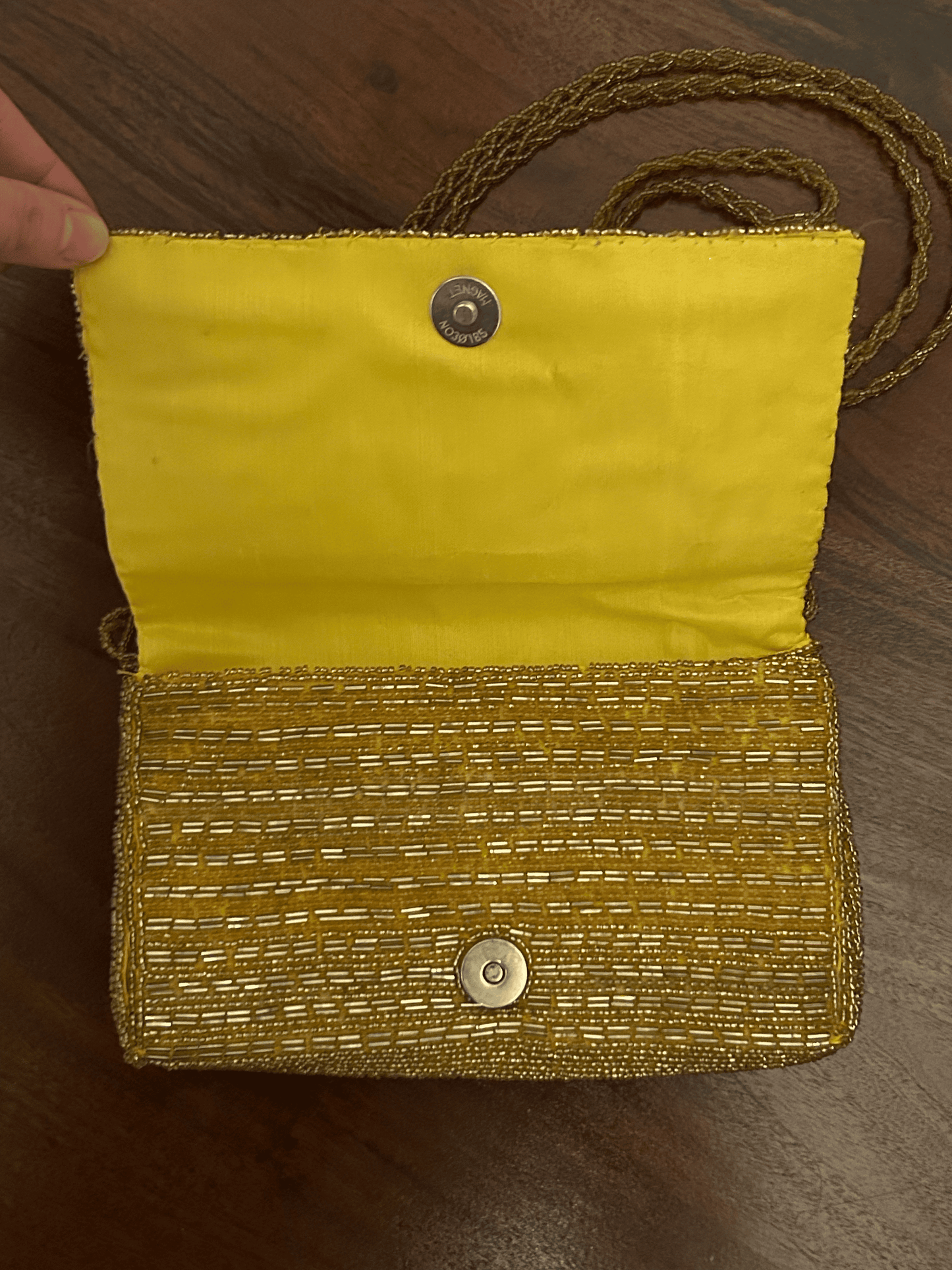 Gold Beaded Minaudière 1940s