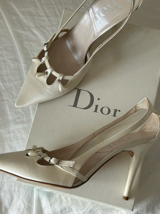 Grace Kelly Satin Dior Heels