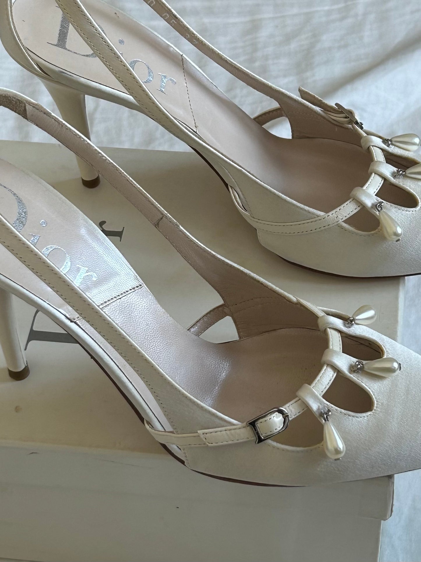 Grace Kelly Satin Dior Heels