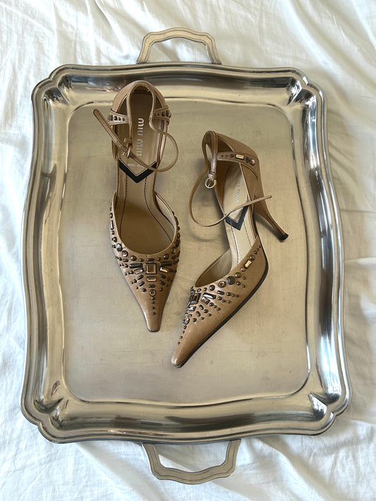 Camel MiuMiu heels