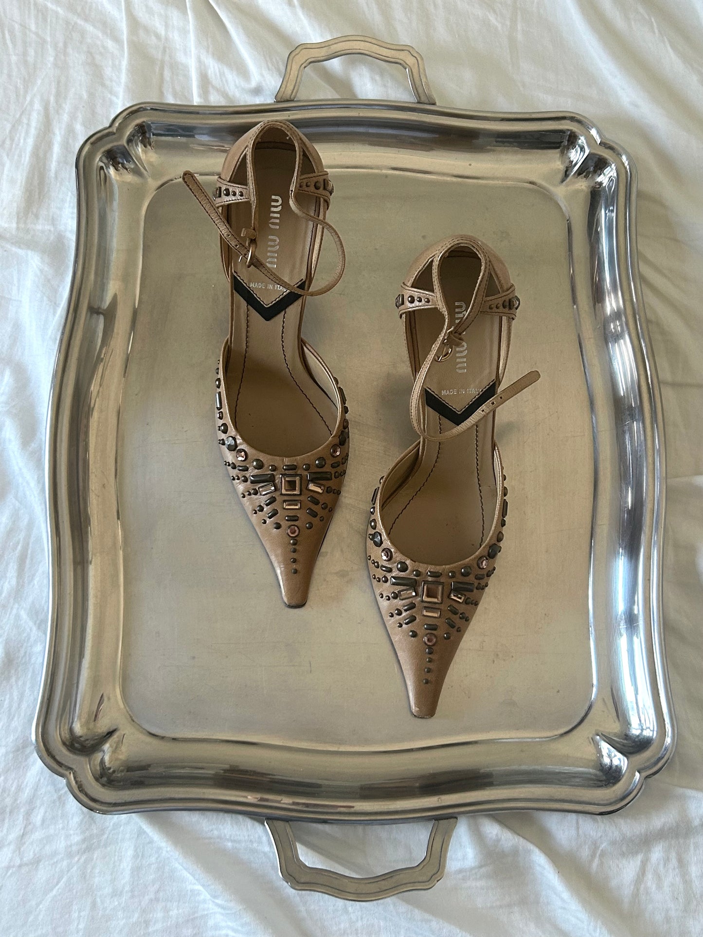 Camel MiuMiu heels