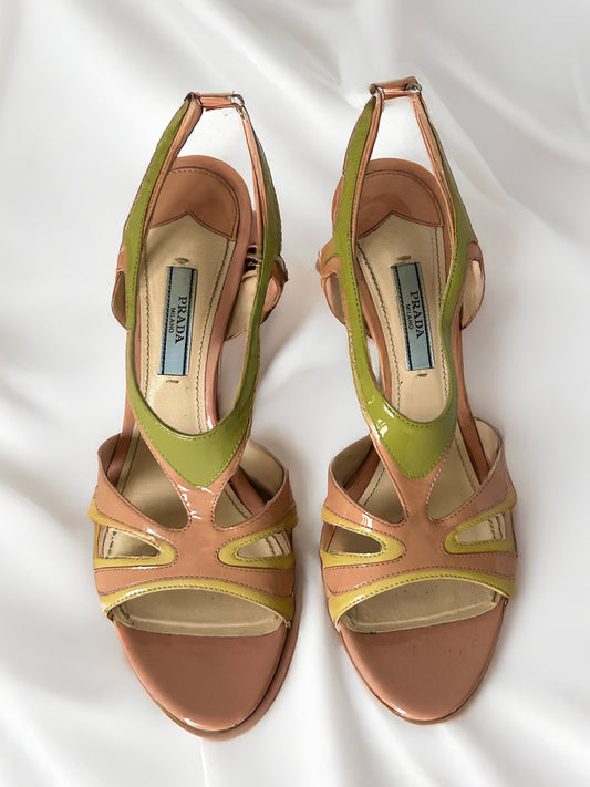 Prada heels fashion show 2012