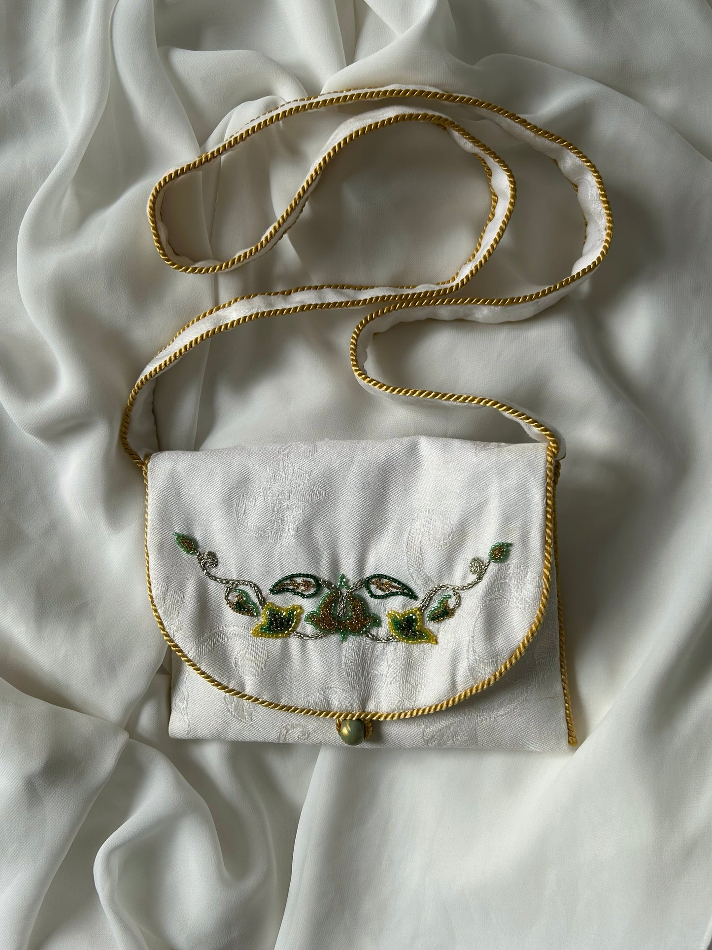 Elegant embroidered pouch