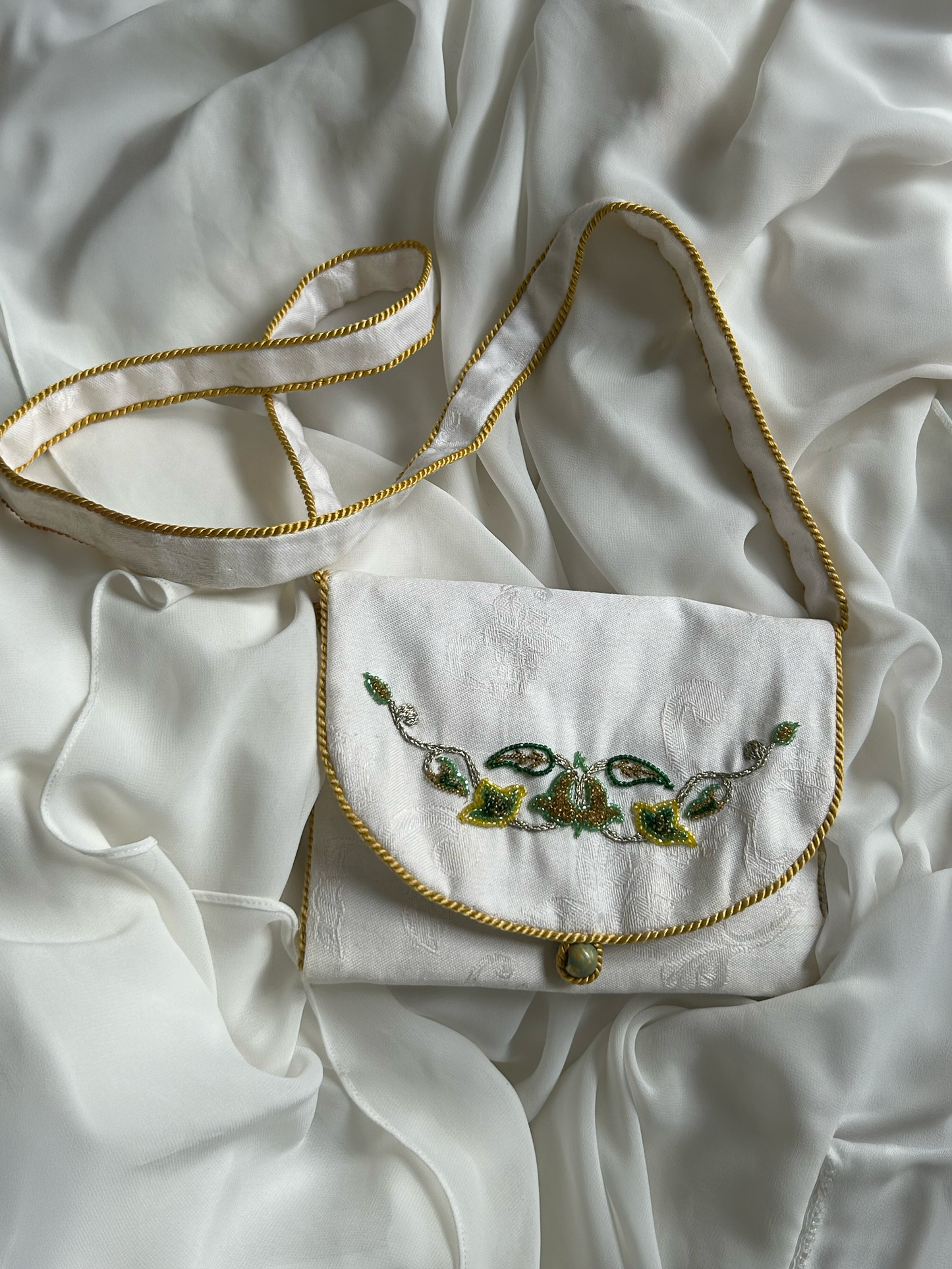 Elegant embroidered pouch