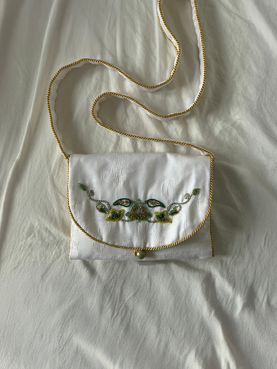 Elegant embroidered pouch