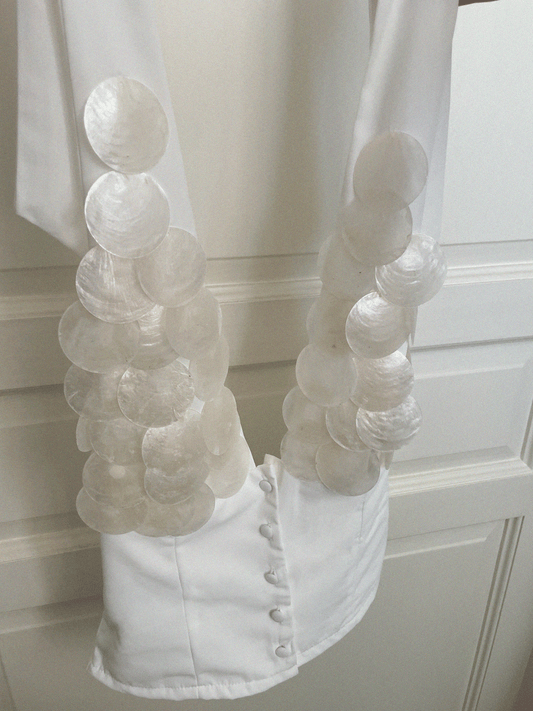 Beaded Mother of Pearl Top