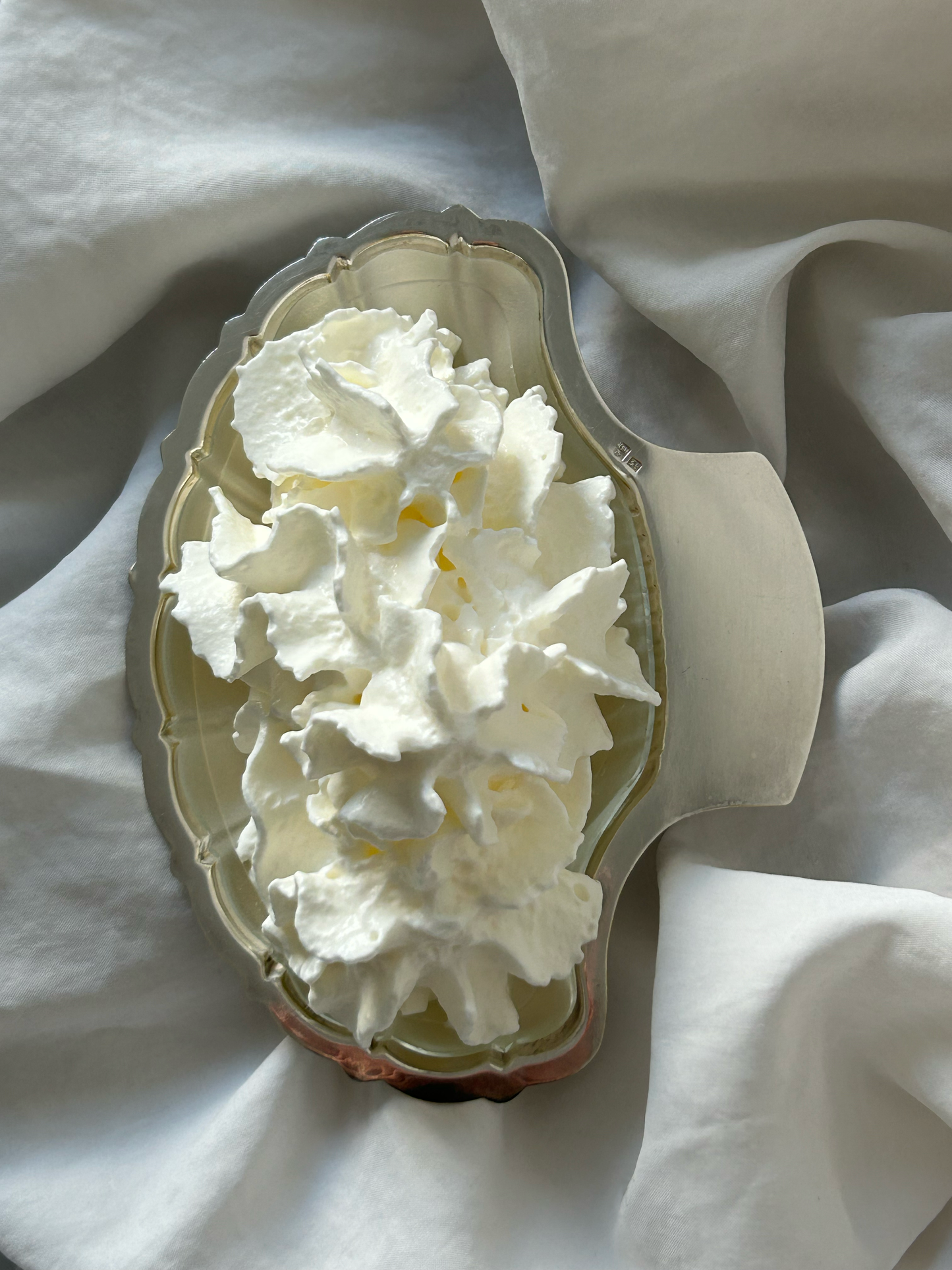 Silver-plated butter dish